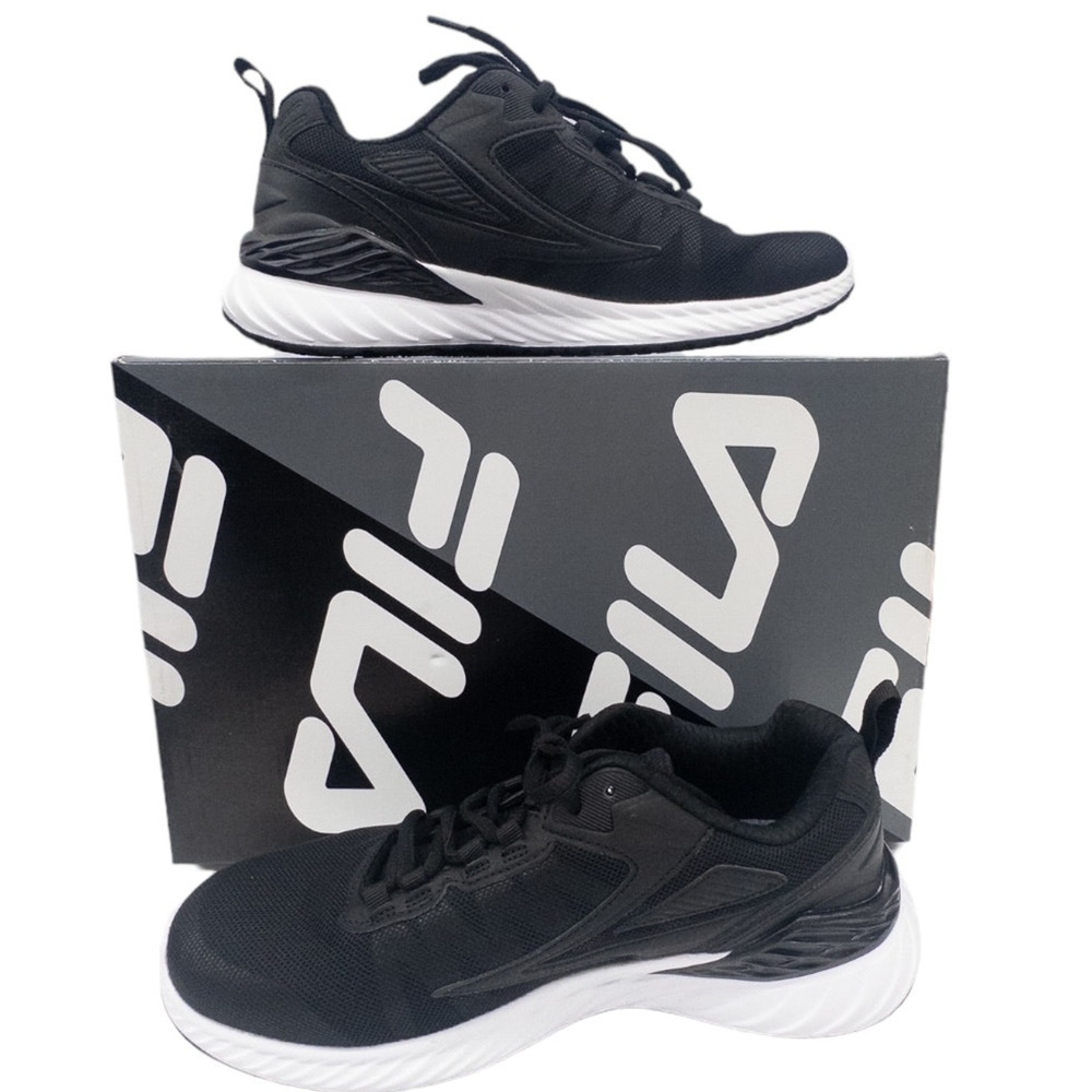 FILA Winspeed Athletic Running Shoes  Men's Sneakers Black White size 11